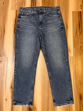 American Eagle Women’s Size 14 Super High-Rise Straight Jeans AE 36x30 Stretch